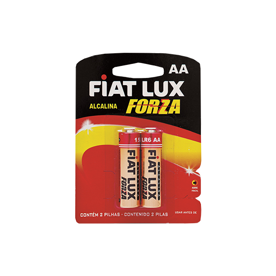 PILHA ALCALINA FIAT LUX AA PEQ. C/2UN