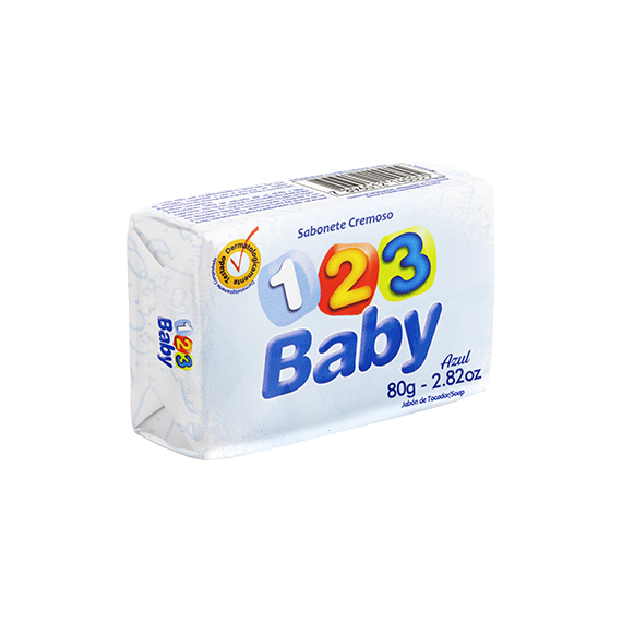 SAB 123 BABY CREMOSO 80G AZUL