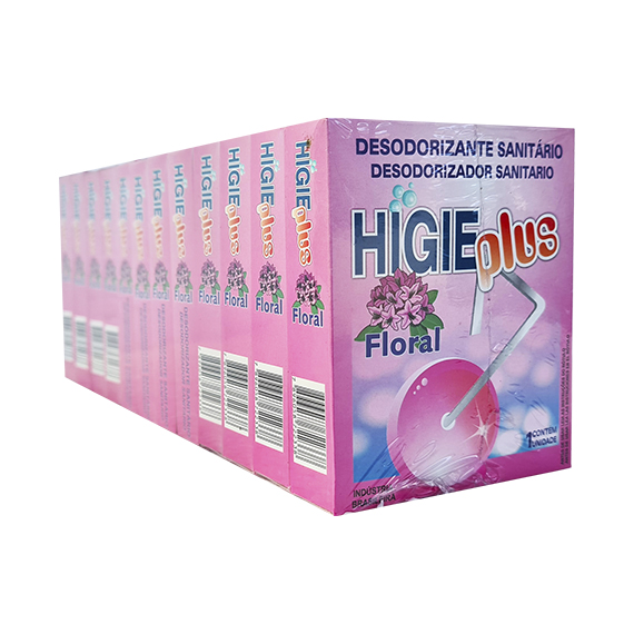 PEDRA SANITARIA HIGIE PLUS 12X35G FLORAL