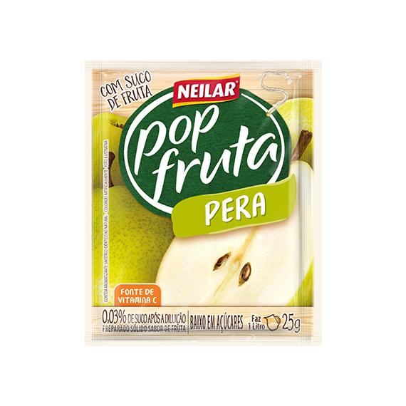 SUCO POP FRUTA NEILAR PERA 25G 1L