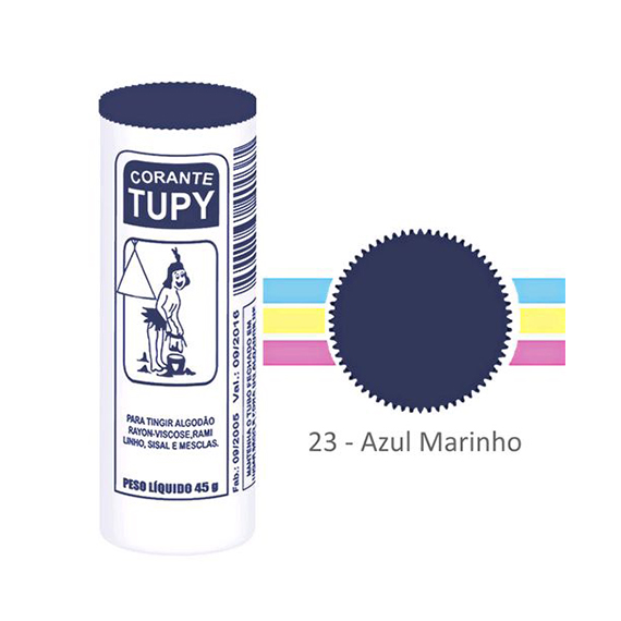 CORANTE DE ROUPA TUPY N 23 AZUL MARINHO C/6UN