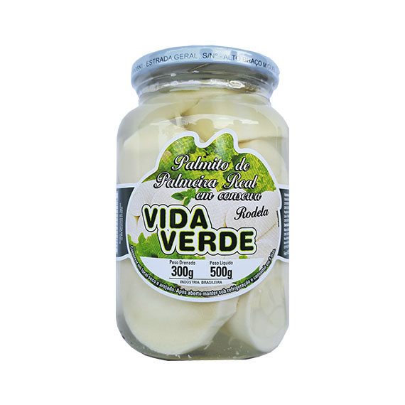 CONSERVA VIDA VERDE PALMITO RODELA 300G