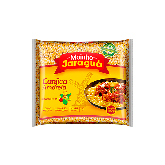 CANJICA DE MILHO AMARELA MOINHO JARAGUA 400G