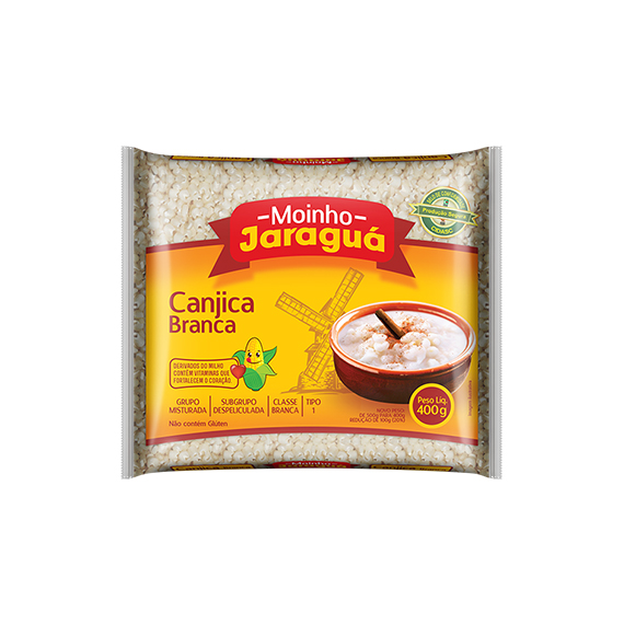 CANJICA DE MILHO BRANCA MOINHO JARAGUA 400G