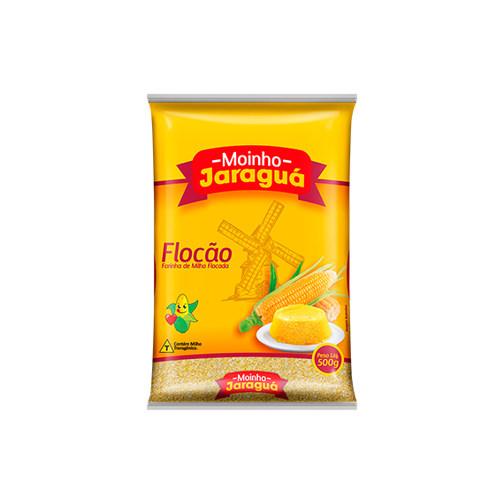 FARINHA DE MILHO FLOCAO MOINHO JARAGUA 500G