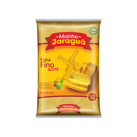 FUBA AMARELO FINO MOINHO JARAGUA 1KG