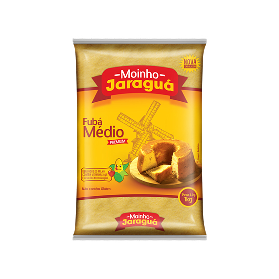 FUBA AMARELO MEDIO MOINHO JARAGUA 1KG