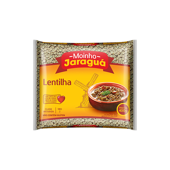 LENTILHA MOINHO JARAGUA 400G