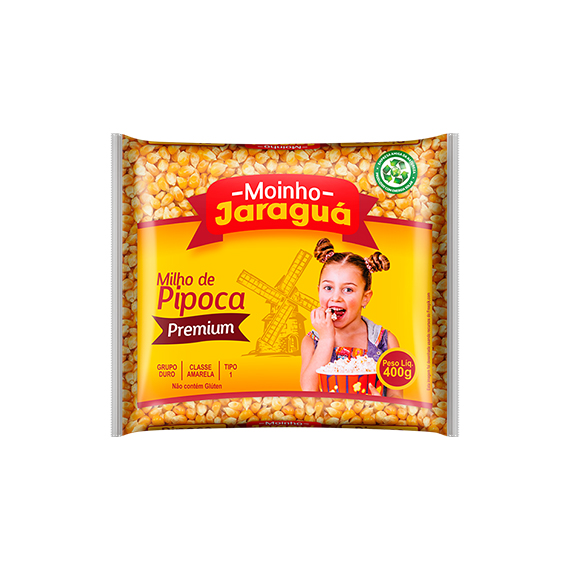 MILHO DE PIPOCA PREMIUM MOINHO JARAGUA 400G