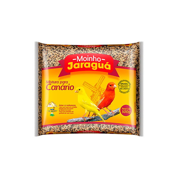 RACAO PASSARO MIST. CANARIO M. JARAGUA 500G