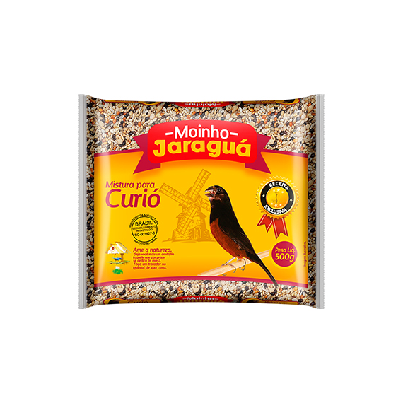 RACAO PASSARO MIST. CURIO M. JARAGUA 500G