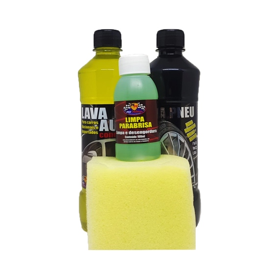 AUTO KIT C/LIMPA PARABRISA MIL MILHAS 3X1