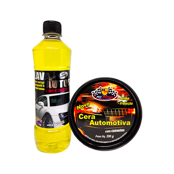 AUTO KIT LIMPEZA MIL MILHAS 2X1 C/LAVA AUTOS