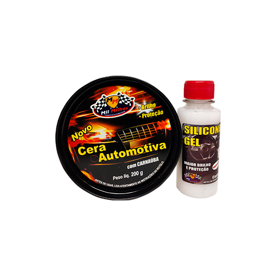 AUTO KIT LIMPEZA MIL MILHAS 2X1 C/SILICONE