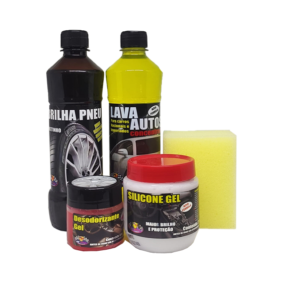 AUTO KIT LIMPEZA MIL MILHAS 4X1