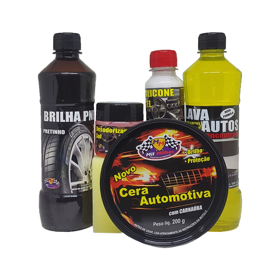 AUTO KIT LIMPEZA MIL MILHAS 5X1
